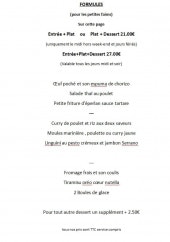 Menu CM Signature - Les formules