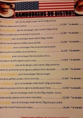 Menu Le Bistrot de Roméo - Les burgers