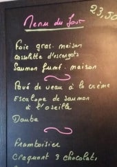 Menu Les Romarins - Un exemple de menu du jour