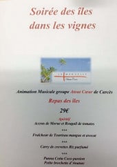 Menu Le P'tit Bouchon - exemple de menu