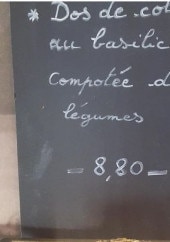 Menu Maison Sarroche - Exemple de menu
