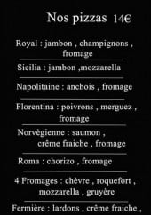Menu Vertigo - Les pizzas