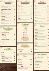 Menu King cactus café - Les sandwichs, paninis, ...