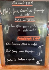 Menu Le Fontaine - Exemple de menu