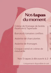 Menu Le Bom - Exemple de menu