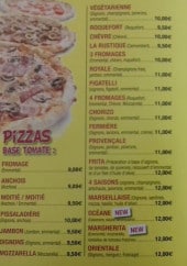 Menu Vinon Pizzas - Pizzas 