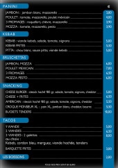 Menu L'ameli mélo - La carte