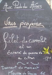 Menu Aux Pieds des Anges - Le menu