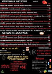 Menu Pizz'A4 - Les pizzas