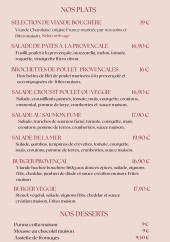 Menu L'Atelier By Vao - Les plats et desserts