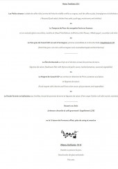 Menu Le Dit Vin - Menus
