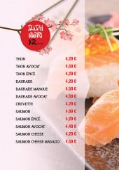 Menu L&B Sushi - Les sushis nigiri
