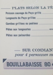 Menu Bistrot Loudet - Les plats