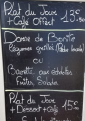 Menu L'Équipage - L' ardoise du jour