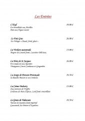 Menu Les Pins Parasols - Entrées