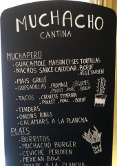 Menu Muchacho Cantina - L'ardoise