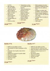 Menu Taiina - Les buffets suite