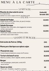 Menu Chez Banù - Les salades, viandes, ...