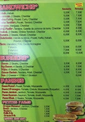 Menu Le Royal - Sandwiches, burgers, paninis,...