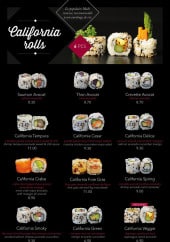 Menu Kyoto - Les california rolls