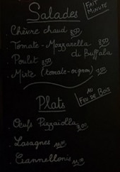 Menu L'Aroma - Les salades, plats