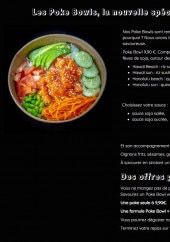 Menu Ice Monkey - Poké bowls