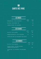 Menu L'impro - Les vins