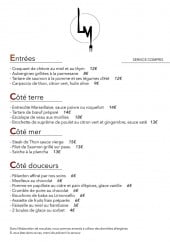 Menu La maison - Les entrées, viandes,...pour l'été