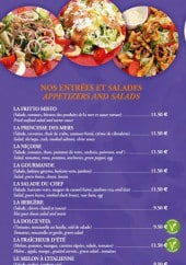 Menu Le Cintra - Les entrées et salades 