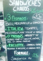 Menu O' Paradis du Goût - Exemple de menu