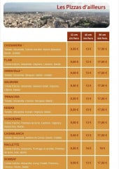 Menu SOS Pizza - Pizzas D'ailleur