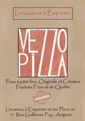 Menu Vezzo Pizza - Carte et menu Vezzo Pizza Avignon
