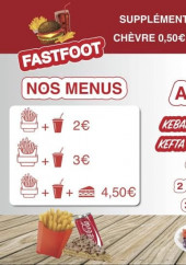 Menu FastFoot - Les menus, assiettes et salades