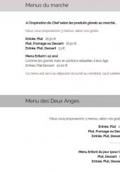 Menu Domaine de Cabasse - Menus