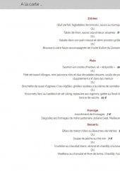 Menu Domaine de Cabasse - Entrées, plats, fromages,.....