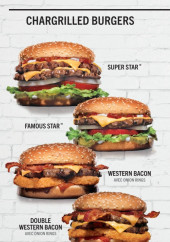 Menu Carl's Jr. - Les chargrilled burgers