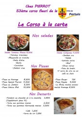 Menu Chez Pierrot - Salades, pizzas et desserts 