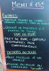 Menu Le patio - Menu 15€