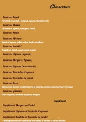 Menu Les Amis Gourmands - Couscous 