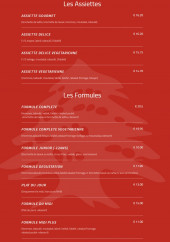 Menu Le Libanais - Les assiettes et formules