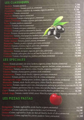 Menu Pizzeria des Halles - Les pizzas