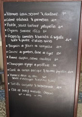 Menu Le Puyverre - L'ardoise