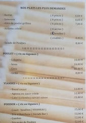 Menu Escapade Créole - Les plats
