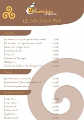 Menu l'hermine - les boissons