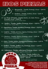 Menu Hugo Pizza - Les pizzas