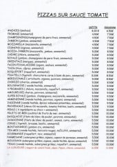 Menu Le coin à pizza - Les pizzas à base tomate