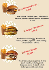 Menu Le bedouin - Les burgers