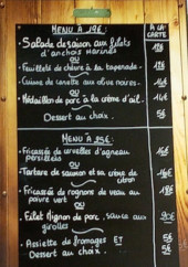 Menu Le Provençal - L'ardoise