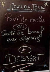 Menu Chez Ju' - Exemple de menu