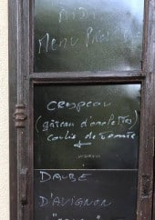 Menu Le 40 - Exemple de menu